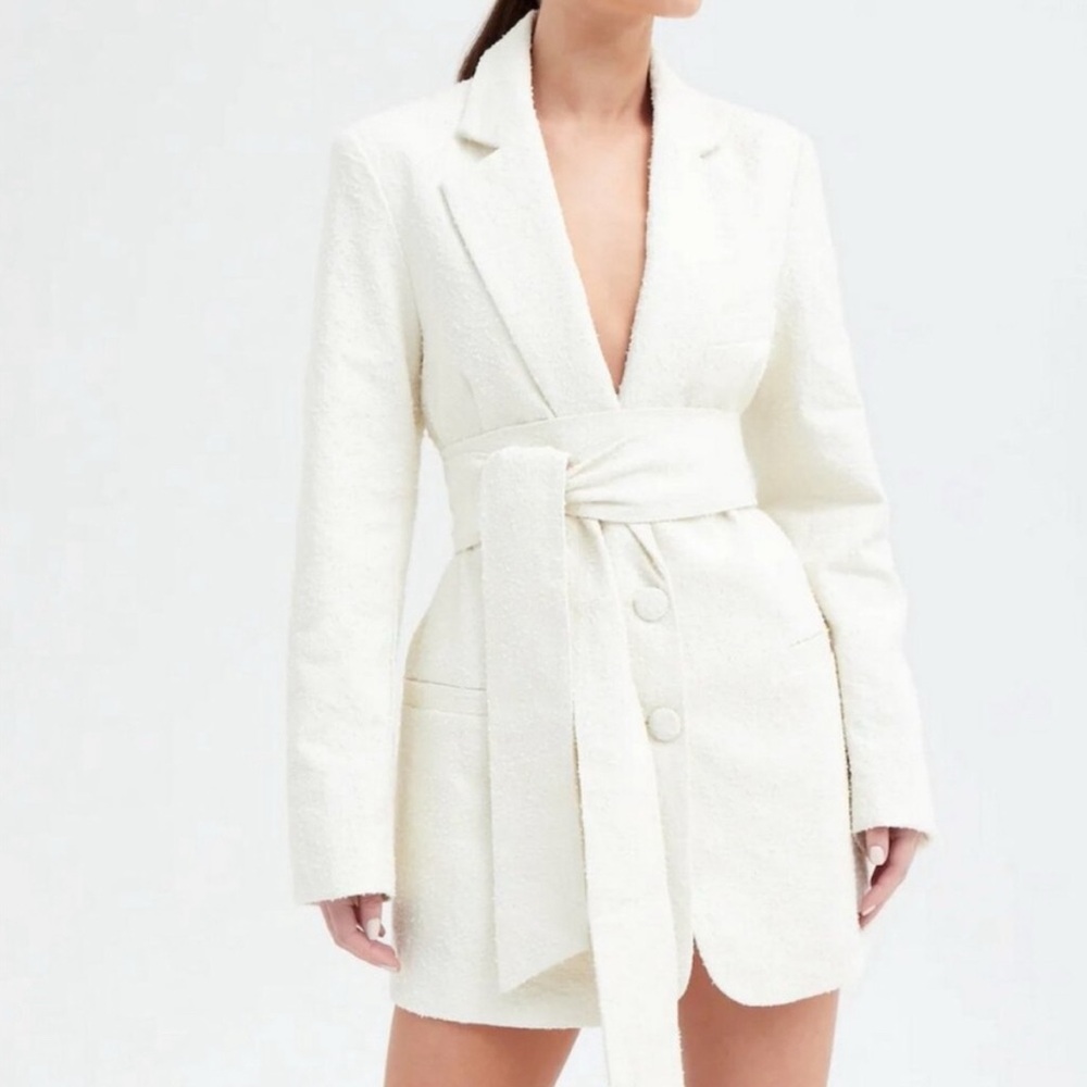 Because of Alice (BOA) Boucle Blazer Dress